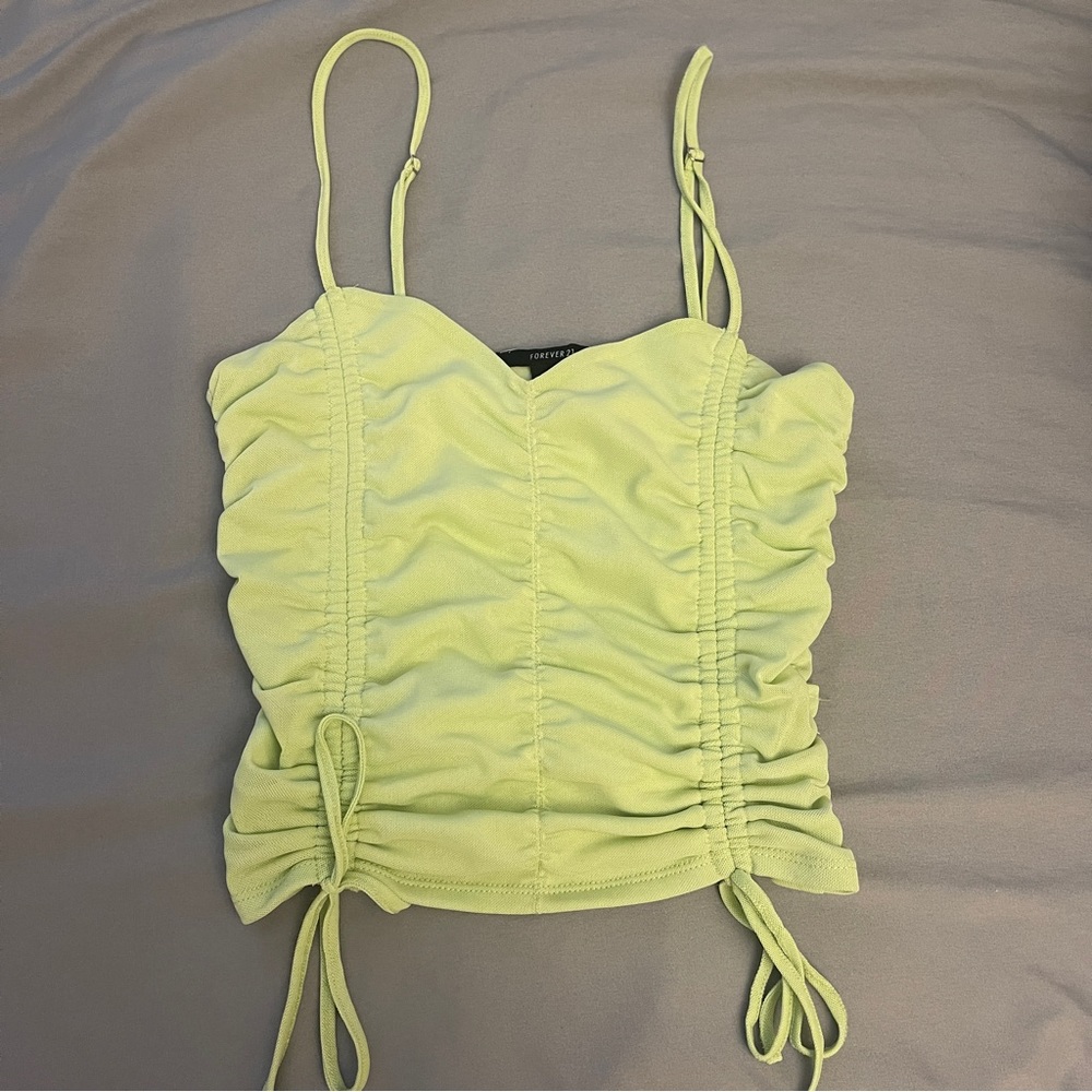 Lime green going out top